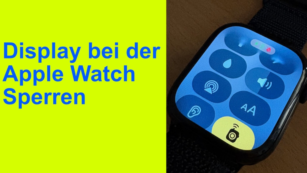 Apple Watch Display sperren beim Sport