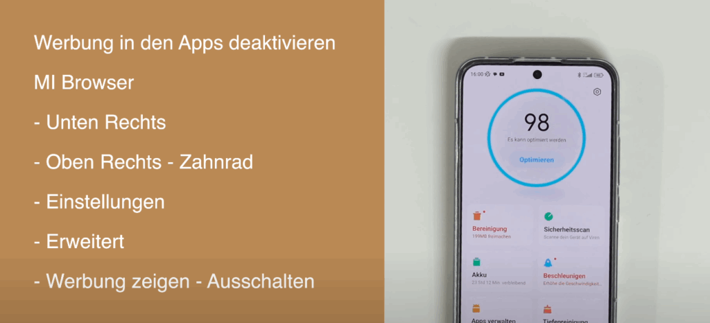 miui 14 werbung entfernen
