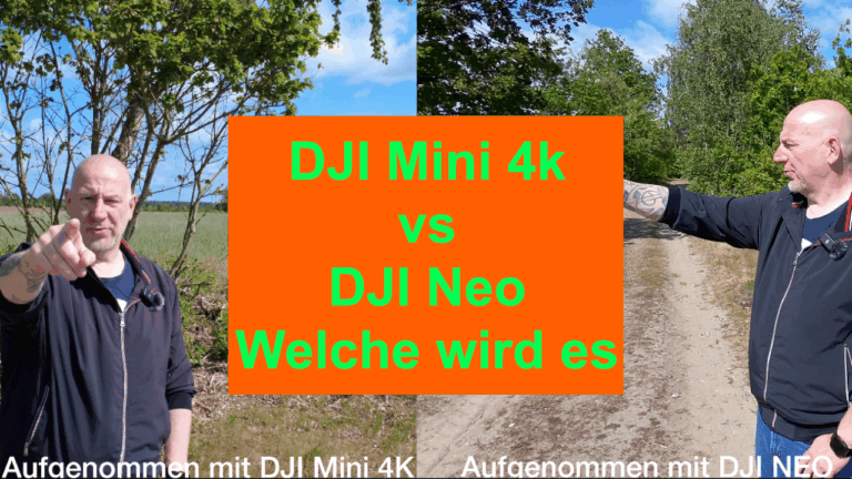 DJI Mini 4K Drohne in der Luft