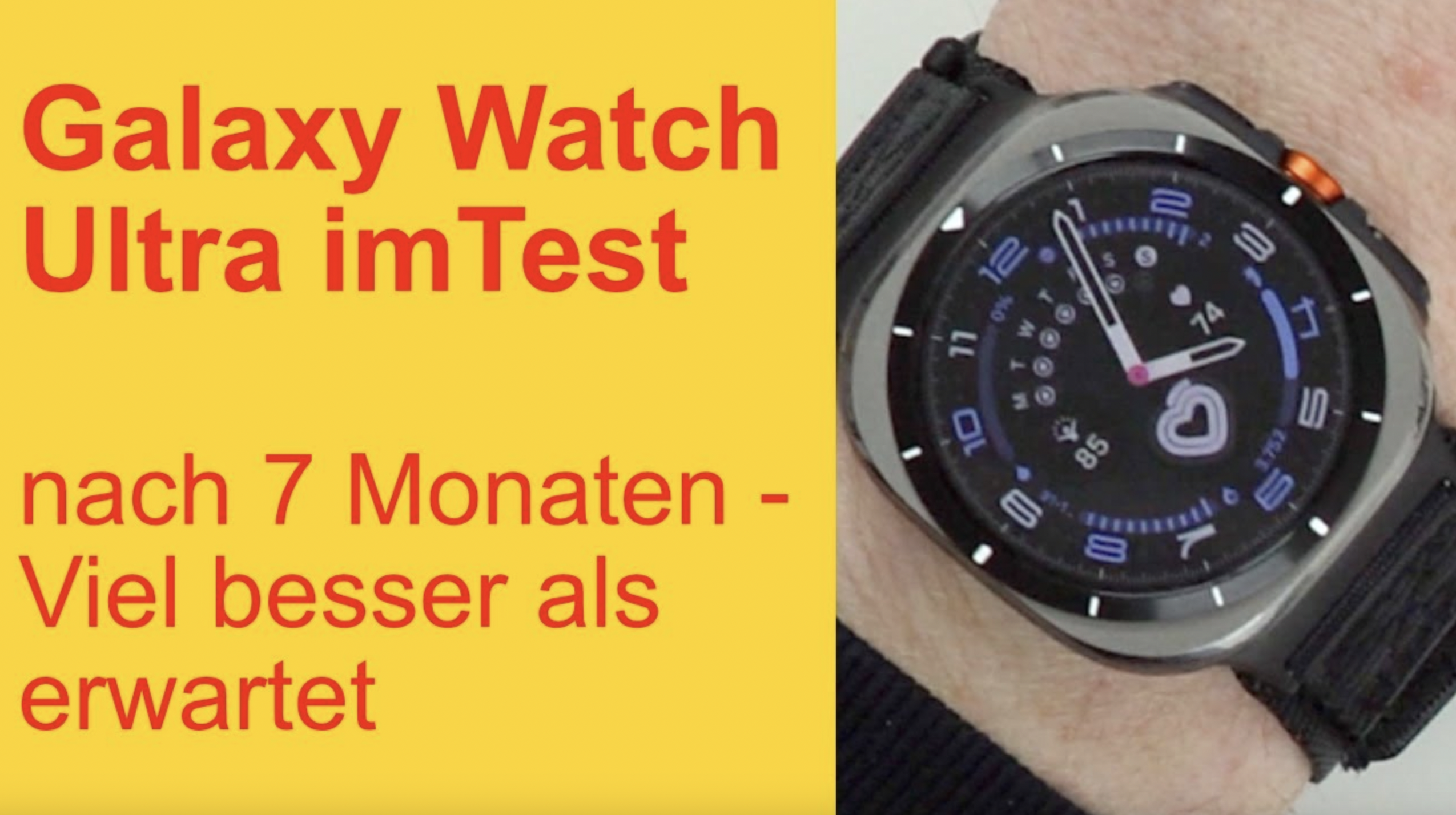 Galaxy Watch 7 Ultra Langzeittest