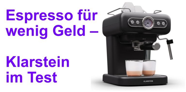 Klarstein Retro Mini Siebträgermaschine